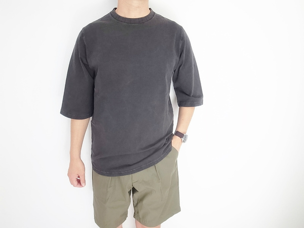 Jackman 1/2 Sleeved T-shirt　JET BLACK (ジャックマン)