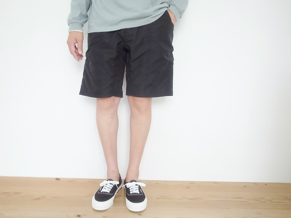 GRAMICCI SHELL GEAR SHORTS BLACK (グラミチ)