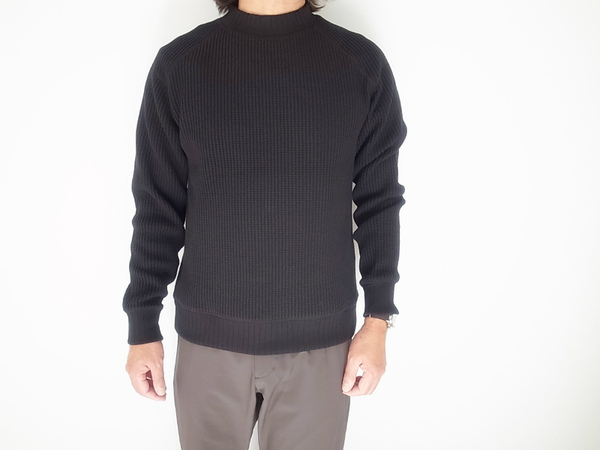 Jackman Waffle Midneck BLACK(ジャックマン)