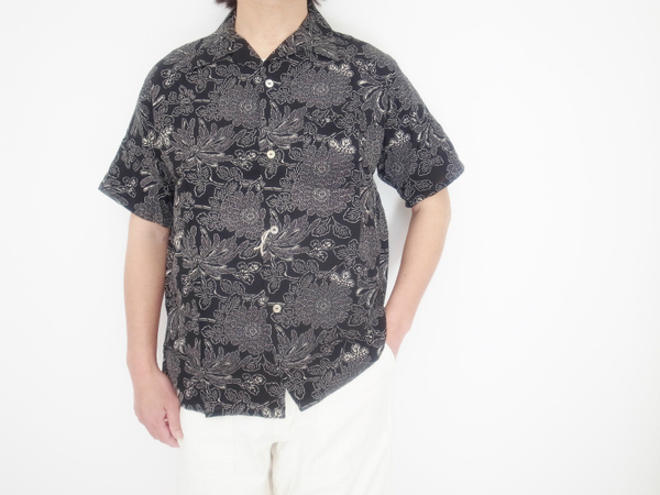 orslow HAWAIAN SHIRT BLACK (オアスロウ)