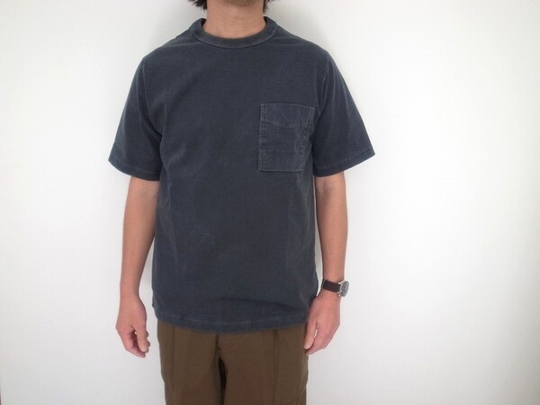 Jackman Poket T-shirt  JM5534PD BLUE  GRAY(ジャックマン)