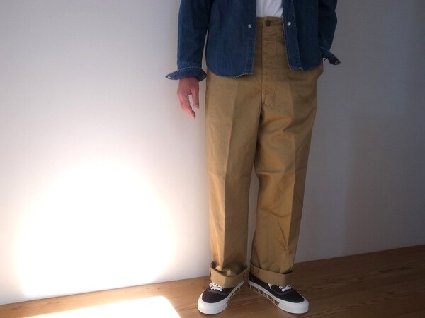 orslow  VINTAGE FIT ARMY TROUSER DARK KHAKI(オアスロウ)