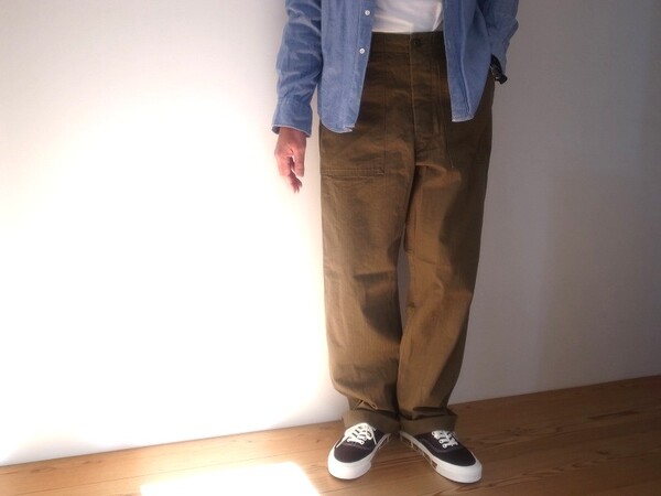 orslow VINTAGE FIT FATIGUE PANTS ARMY GREEN(オアスロウ)
