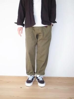 GRAMICCI LOOSE TAPERED PANTS OLIVE