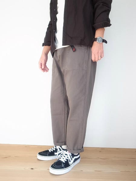 GRAMICCI LOOSE TAPERED PANTS GRAVEL GRAY