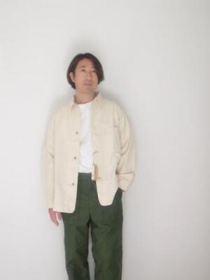 Orslow 40'COVERRALL ECRU (オアスロウ)
