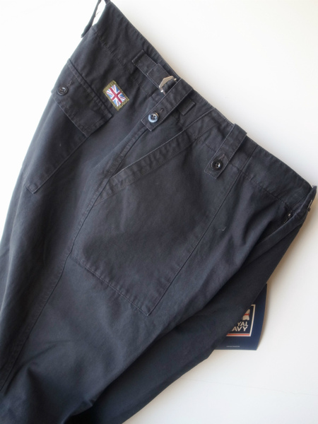 ROYAL NAVY LIGHT WEIGHT CARGO TROUSERS RN99 BLACK