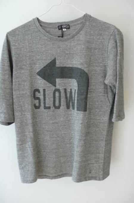 TORSO オーガニック天竺TEE   SLOW　グレーミックス