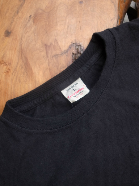 GOOD WEAR L/S CREW POKET TEE BLACK