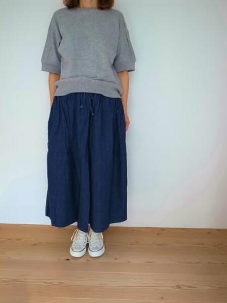 orslow レディース　GATHER SKIRT DENIM