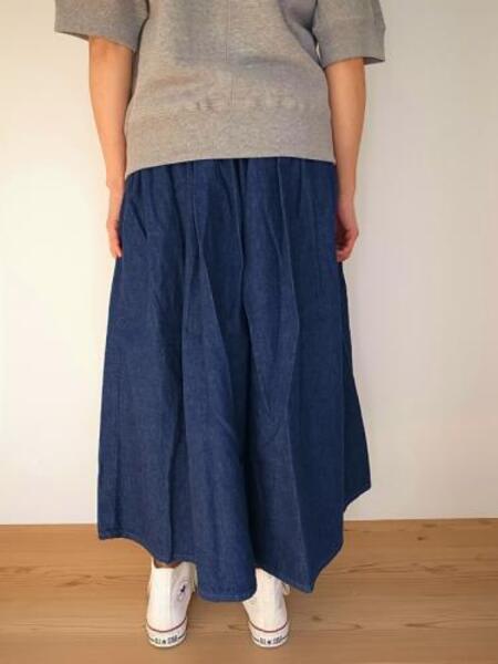 orslow レディース　GATHER SKIRT DENIM