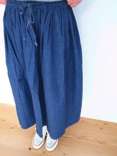 orslow レディース　GATHER SKIRT DENIM