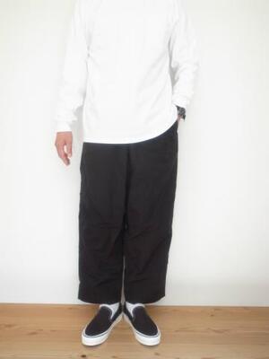 BURLAP OUTFITTER WIDE TRACK PANT BLACK