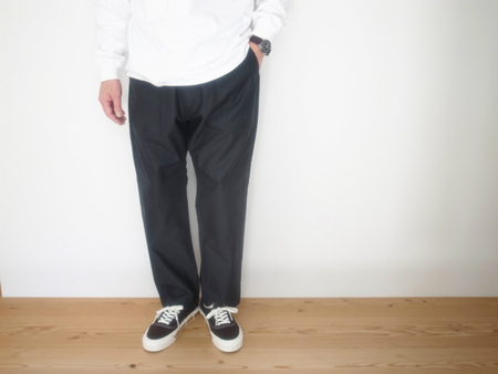 Ordinary fits 108 BAKER PANTS BLACK
