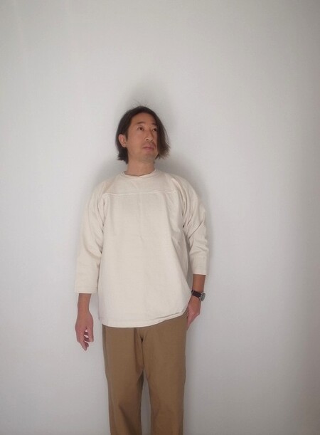 WALLA WALLA SPORT 9oz FOOTBALL TEE IVORY