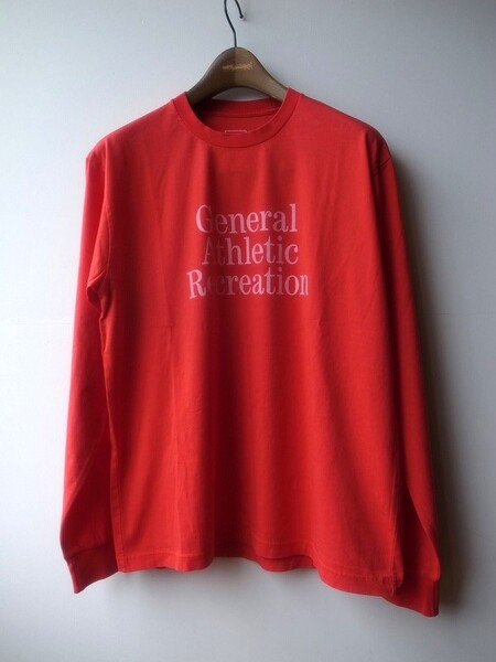 THE NORTH FACE GAR TYPOGRAPHIC L/S TEE TRレッド