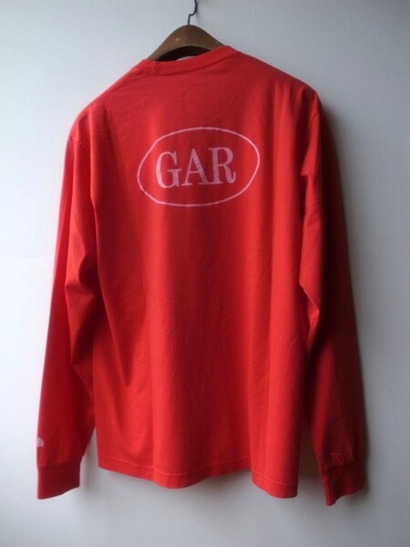 THE NORTH FACE GAR TYPOGRAPHIC L/S TEE TRレッド