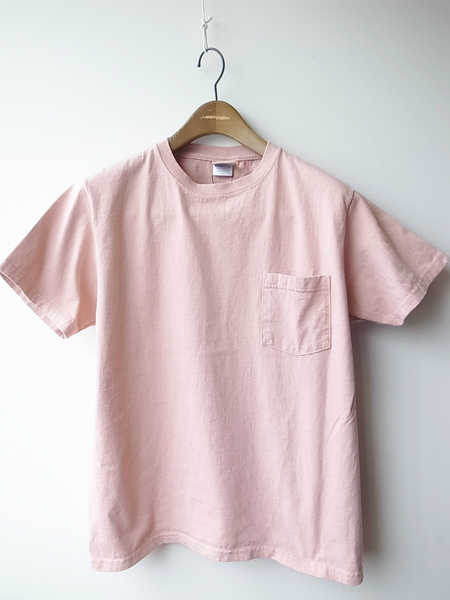 GOOD WEAR SS  POKET TEE GRYSH PINK