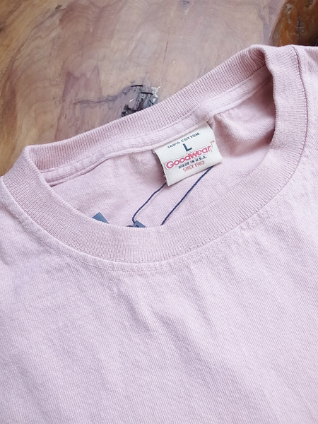 GOOD WEAR SS  POKET TEE GRYSH PINK