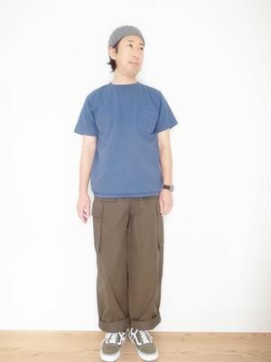 GOOD WEAR SS  POKET TEE SMOKY CBALT