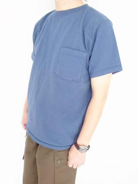 GOOD WEAR SS  POKET TEE SMOKY CBALT