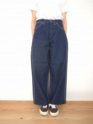 orslow WIDE FIT 30'S PAINTER PANTS DENIM ONE WASH