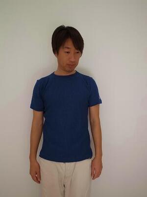 Champion REVERSE WEAVE T　インディゴ
