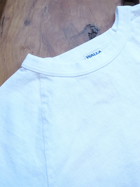 WALLA WALLA SPORT 1/2SLEEVE LOOSE BASEBALL TEE WHI