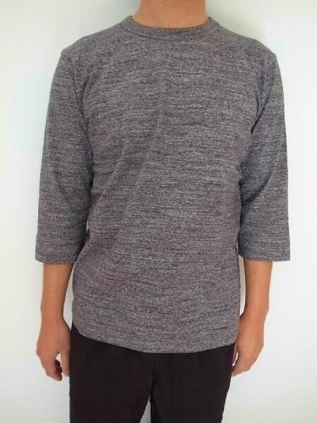 BETTER MID WEIGHT CREW NECK 3/4 CREW T CHARCOAL