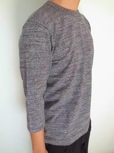 BETTER MID WEIGHT CREW NECK 3/4 CREW T CHARCOAL