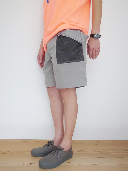 WILD THINGS N/Pu BIG POKET MESH SHORTS GRAY