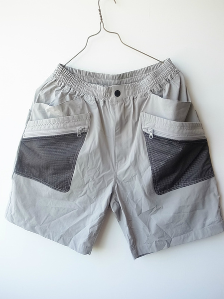 WILD THINGS N/Pu BIG POKET MESH SHORTS GRAY