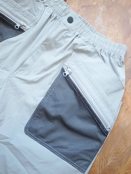 WILD THINGS N/Pu BIG POKET MESH SHORTS GRAY