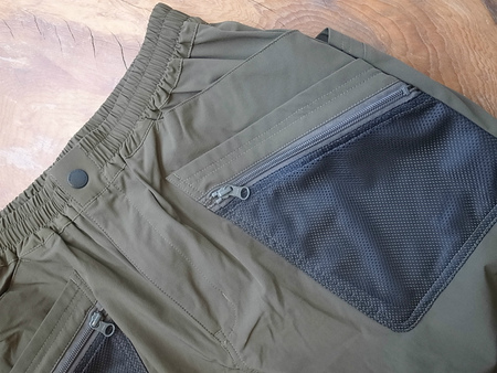 WILD THINGS N/Pu BIG POKET MESH SHORTS OLIVE