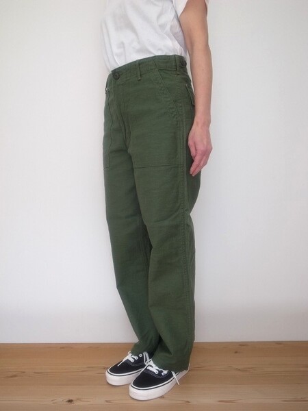 orslow SHORT LENGTH  US ARMY FATIGUE PANTS GREEN