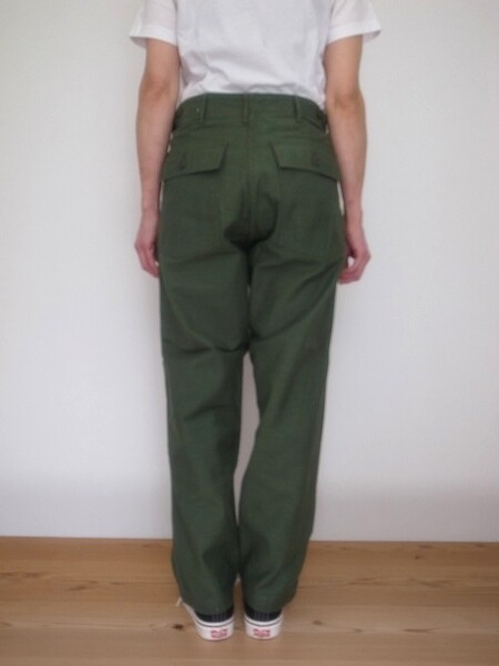 orslow SHORT LENGTH  US ARMY FATIGUE PANTS GREEN