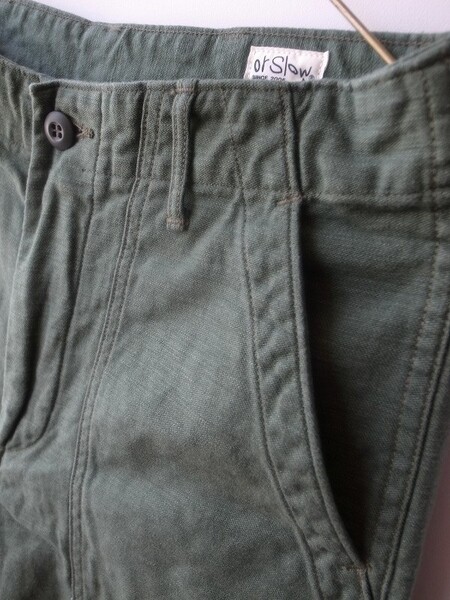 orslow SHORT LENGTH  US ARMY FATIGUE PANTS GREEN