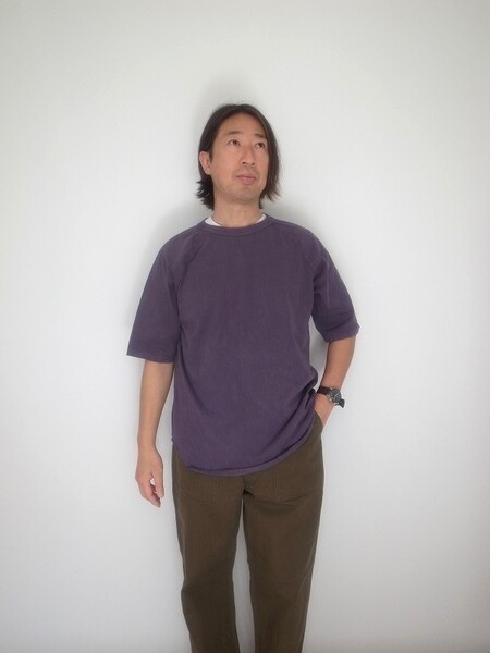 WALLA WALLA SPORT 1/2SLEEVE LOOSE BASEBALL TEE PPL