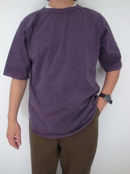 WALLA WALLA SPORT 1/2SLEEVE LOOSE BASEBALL TEE PPL