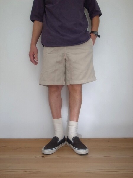 Gramicci G-SHORTS PIGMENT DYED SAND PIGMENT