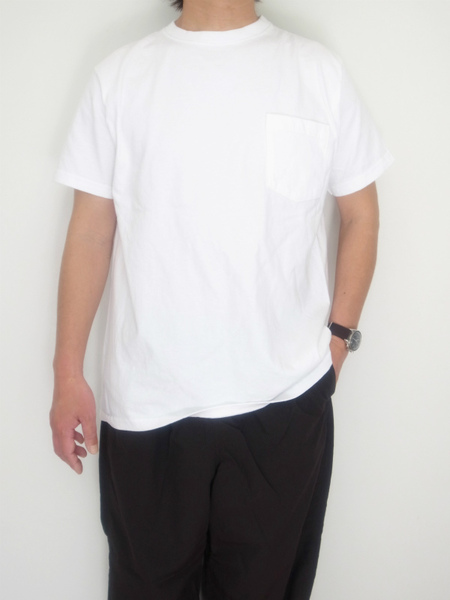 GOOD WEAR S/S  POKET TEE WHITE
