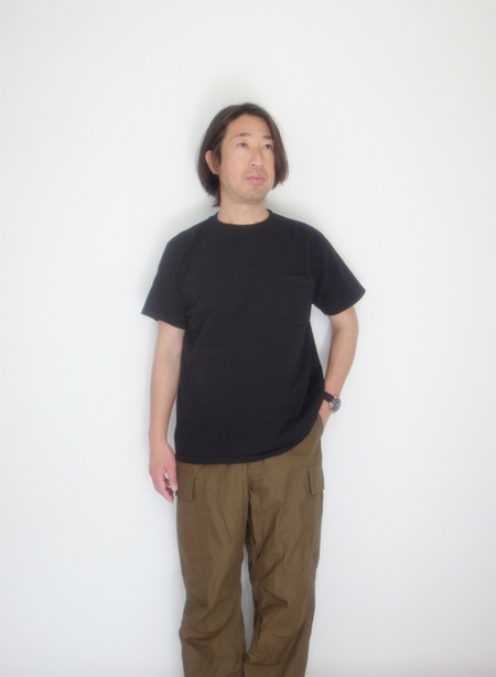 GOOD WEAR S/S  POKET TEE BLACK