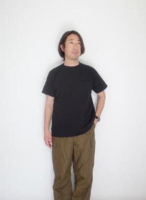 GOOD WEAR S/S  POKET TEE BLACK