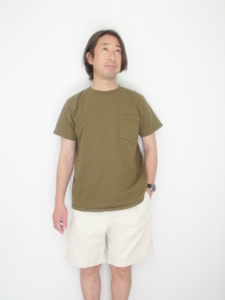 GOOD WEAR S/S  POKET TEE NEW OLIVE