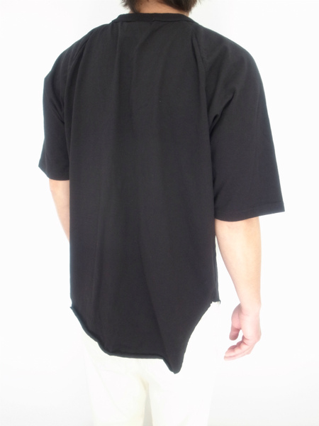 WALLA WALLA SPORT 1/2SLEEVE LOOSE BASEBALL TEE BLK