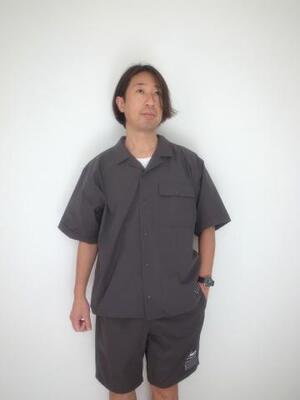 WILD THINGS OPEN COLLER POCKET SHIRT GRAY