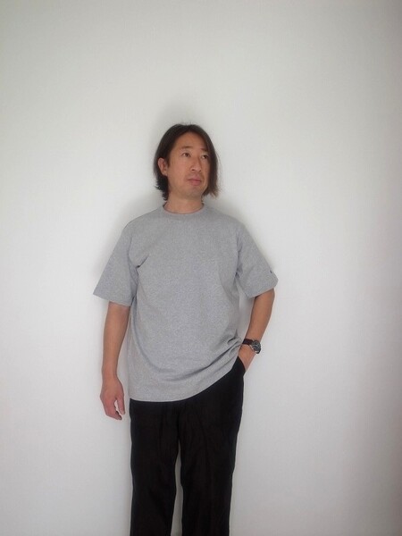 Champion US  T-SHIRT C5-B301 シルバーグレー