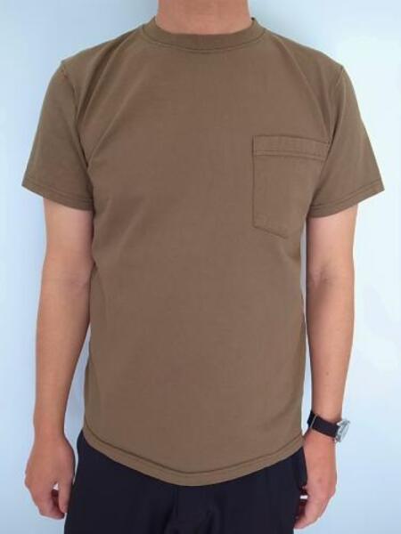 GOOD WEAR SS  POKET TEE GREYSH BROWN