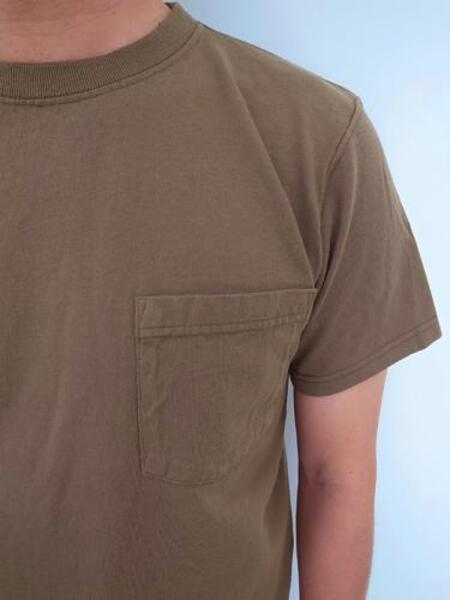 GOOD WEAR SS  POKET TEE GREYSH BROWN