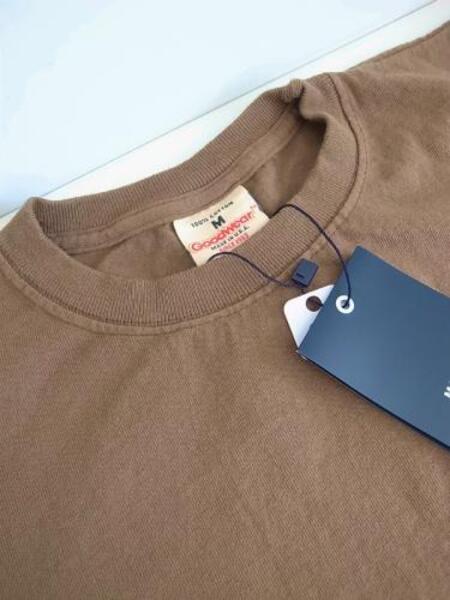 GOOD WEAR SS  POKET TEE GREYSH BROWN